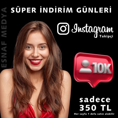 10.000 Türk Gerçek , Türk bot & Global Takipçi