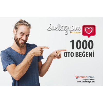 İnstagram 1000 TÜRK Oto Beğeni Paketi ( 10 Paylaşım için )